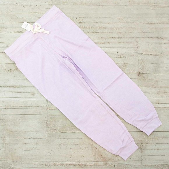 NWT J. Crew Waffle Jogger Pants in Lavender Mist size SP - Picture 2 of 5